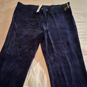 New blue velour pants